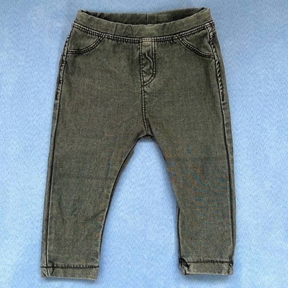 Zara baby legging jeggings 6-9 months washed out black/dark gray color